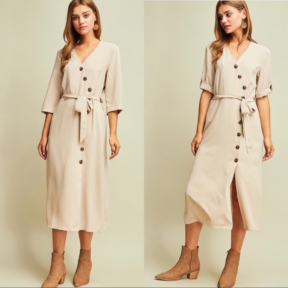 Button Down midi dress - Picture 4 of 6